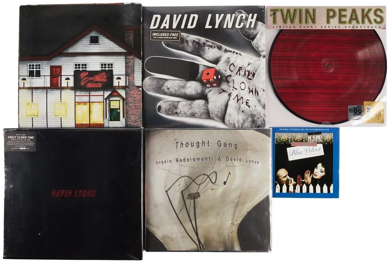 a selection of LPs of work by David Lynch